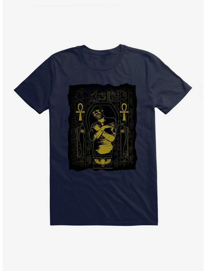 Best Sale π Universal Monsters The Mummy Posterized Sarcophagus T-Shirt 𧨠- Image 3