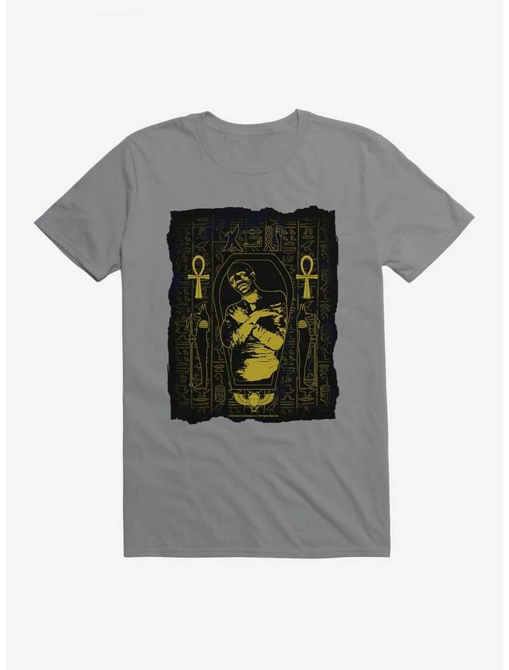 Best Sale π Universal Monsters The Mummy Posterized Sarcophagus T-Shirt 𧨠- Image 5