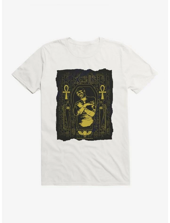 Best Sale π Universal Monsters The Mummy Posterized Sarcophagus T-Shirt 𧨠- Image 6