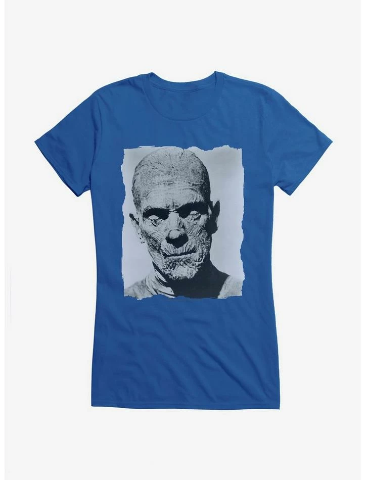 Discount π₯ Universal Monsters The Mummy Vintage Black & White Portrait π§ Girls T-Shirt β - Image 5