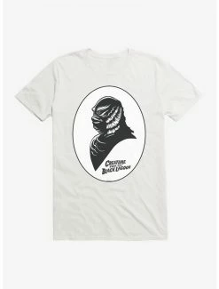 Cheap 👏 Universal Monsters The Creature From The Black Lagoon Shadow Profile T-Shirt ⭐