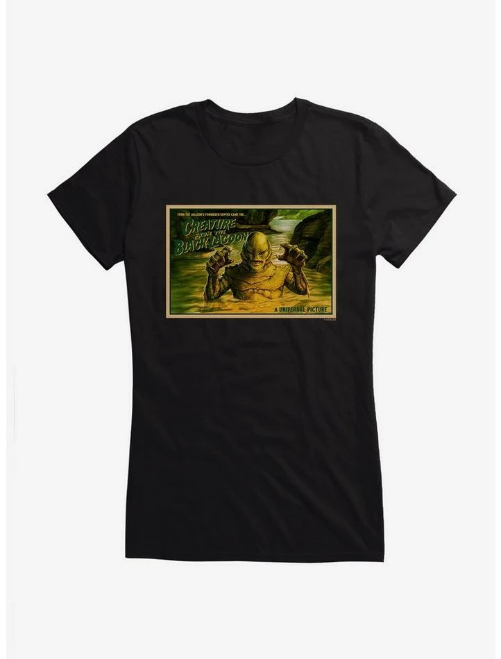 Cheapest β€οΈ Universal Monsters The Creature From The Black Lagoon Forbidden Depths π§ Girls T-Shirt π - Image 2