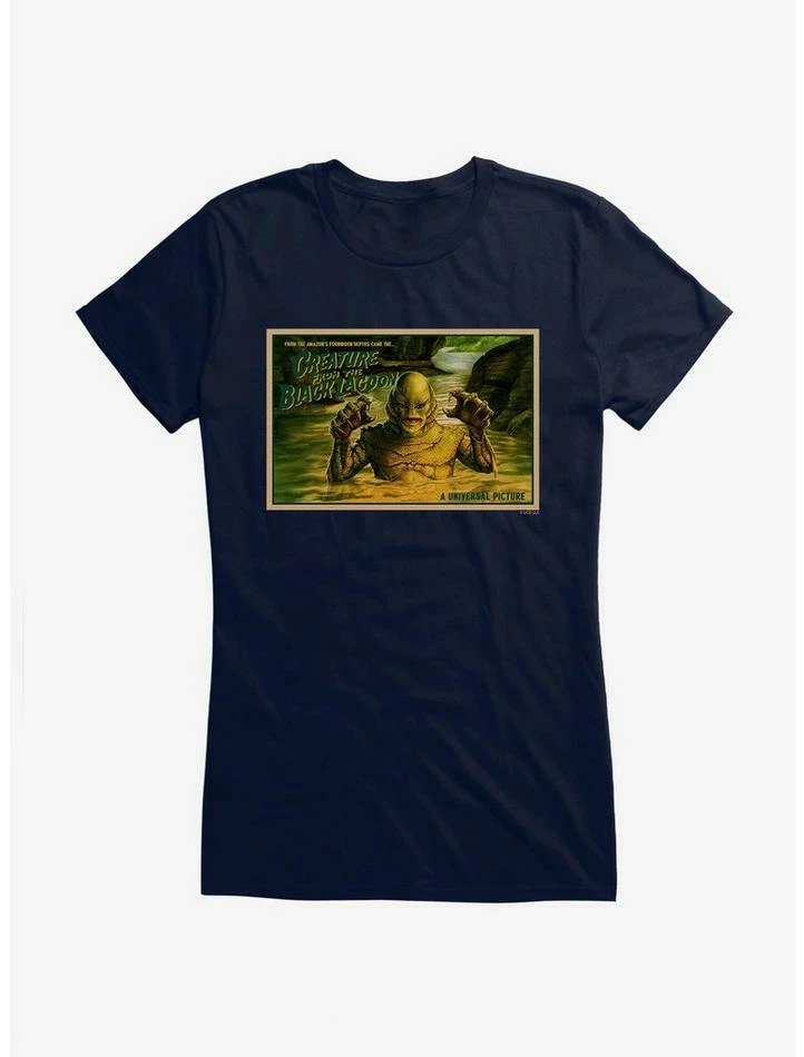 Cheapest β€οΈ Universal Monsters The Creature From The Black Lagoon Forbidden Depths π§ Girls T-Shirt π - Image 5