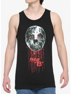 Best Sale 🔔 Friday The 13th Bloody Mask Tank Top 🧨