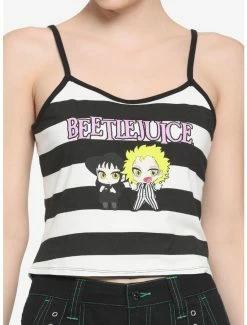 Top 10 🌟 Beetlejuice Chibi Characters 👧 Girls Crop Strappy Tank Top 👏