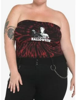 Flash Sale 🎁 Halloween Red Washed 👧 Girls Tube Top Plus Size 👍