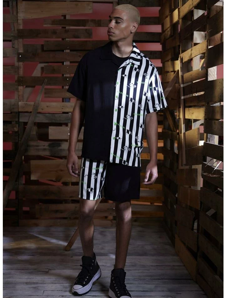 Promo π Beetlejuice Stripe Split Resort Shorts π₯ - Image 3