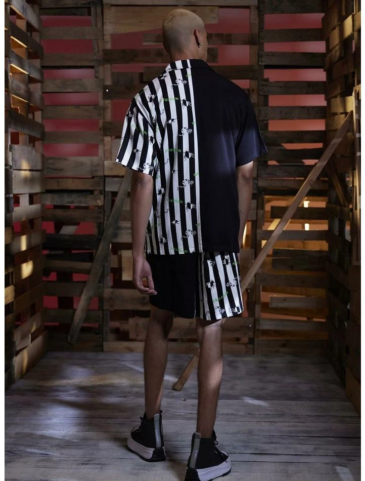 Promo π Beetlejuice Stripe Split Resort Shorts π₯ - Image 4
