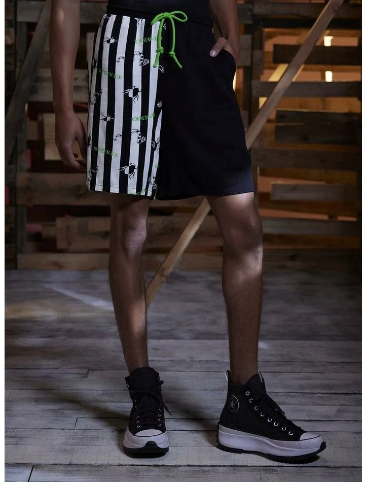 Promo π Beetlejuice Stripe Split Resort Shorts π₯