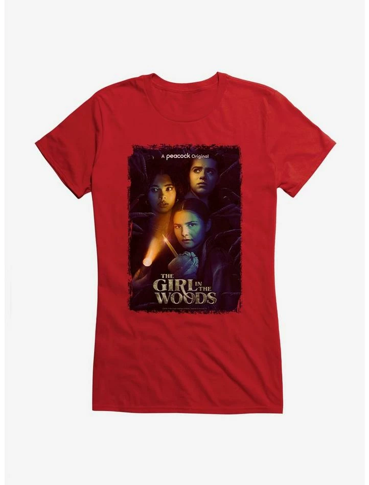 Best Sale π Peacock TV Girl In The Woods Series Poster π§ Girls T-Shirt β - Image 7