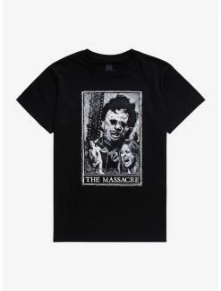 Promo 👍 The Texas Chainsaw Massacre Tarot Card T-Shirt 🧨