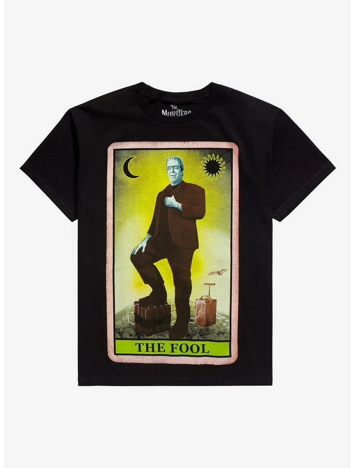 Best Sale β The Munsters Herman Munster The Fool Tarot Card T-Shirt π