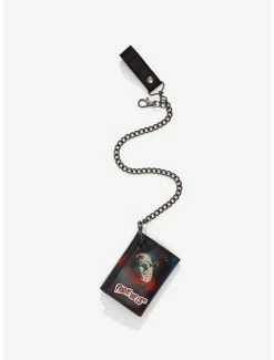Cheap ⭐ Friday The 13th Jason Bloody Mask Trifold Chain Wallet ✨