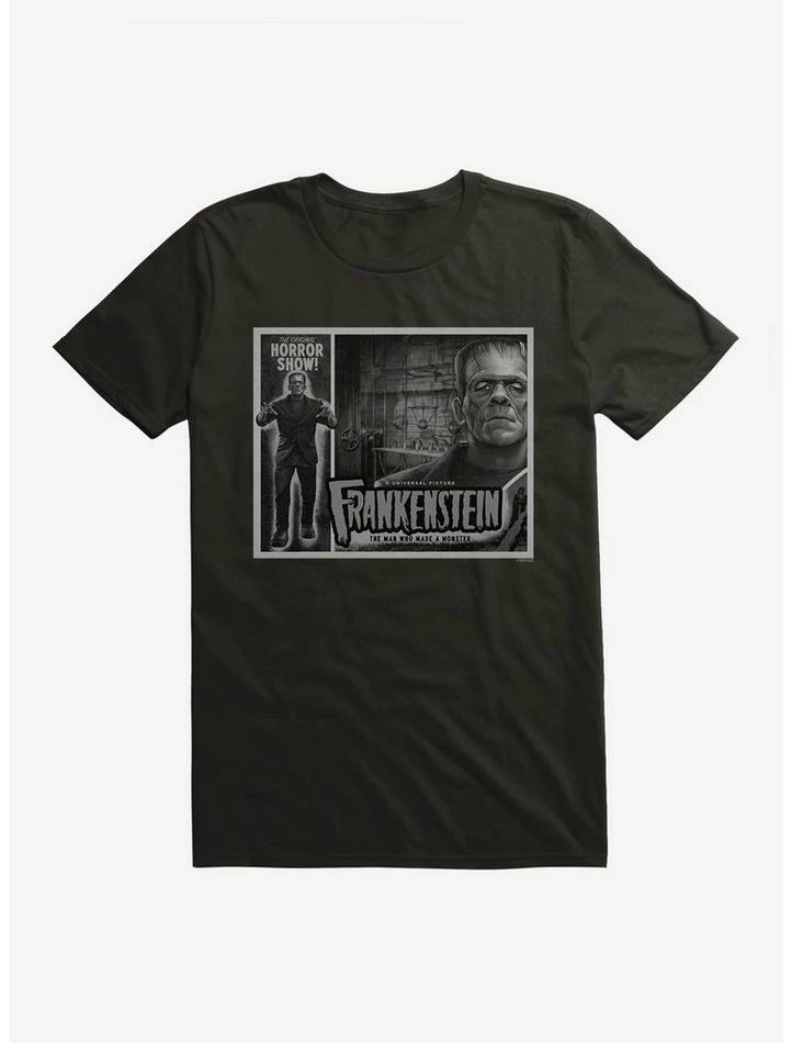 Wholesale π Frankenstein Black & White The Man Who Made A Monster T-Shirt π - Image 2