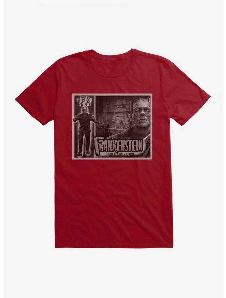 Wholesale π Frankenstein Black & White The Man Who Made A Monster T-Shirt π - Image 5