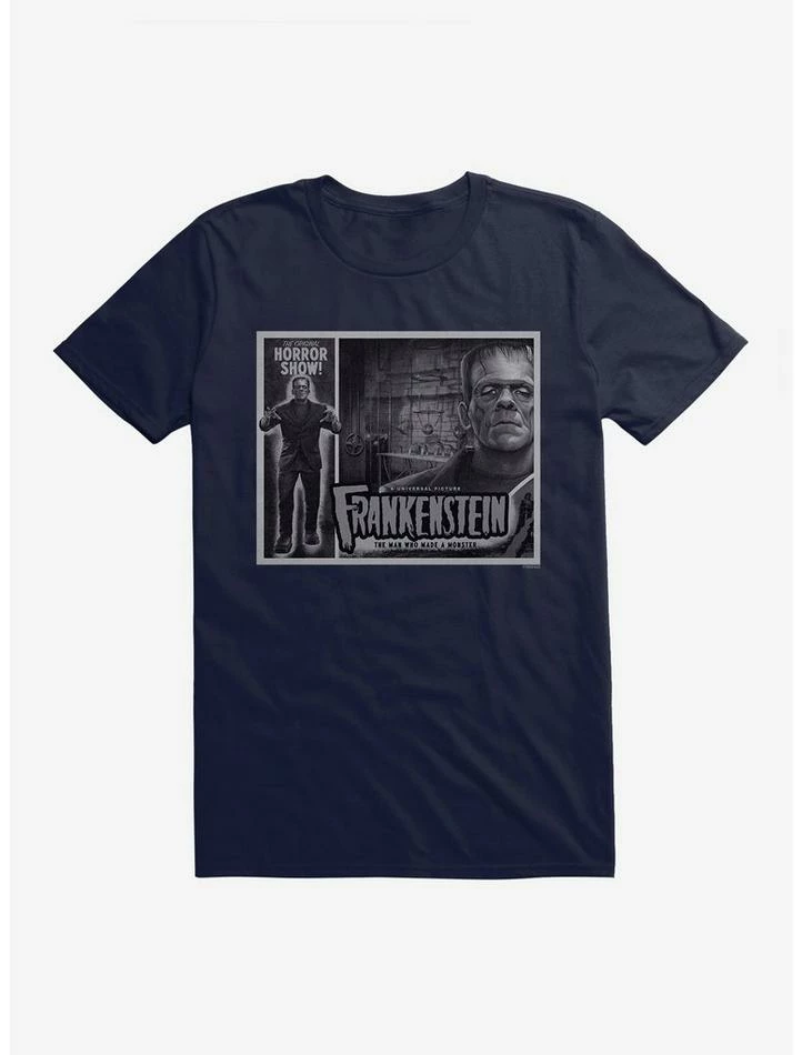 Wholesale π Frankenstein Black & White The Man Who Made A Monster T-Shirt π - Image 6
