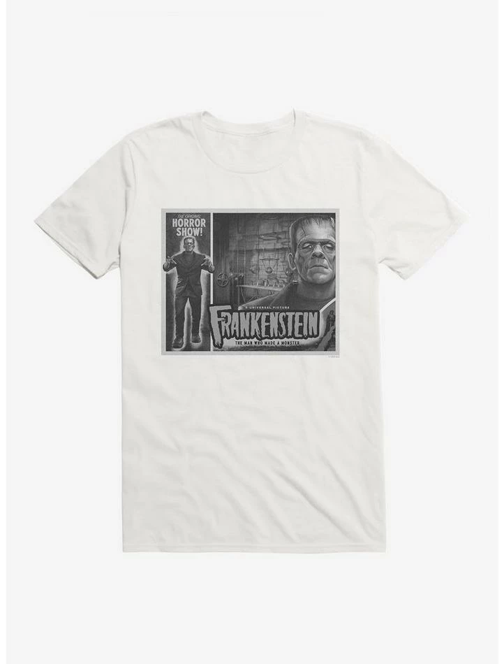 Wholesale π Frankenstein Black & White The Man Who Made A Monster T-Shirt π - Image 9