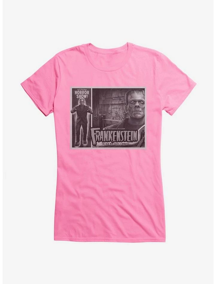 Flash Sale β€οΈ Frankenstein Black & White The Man Who Made A Monster π§ Girls T-Shirt π₯ - Image 4