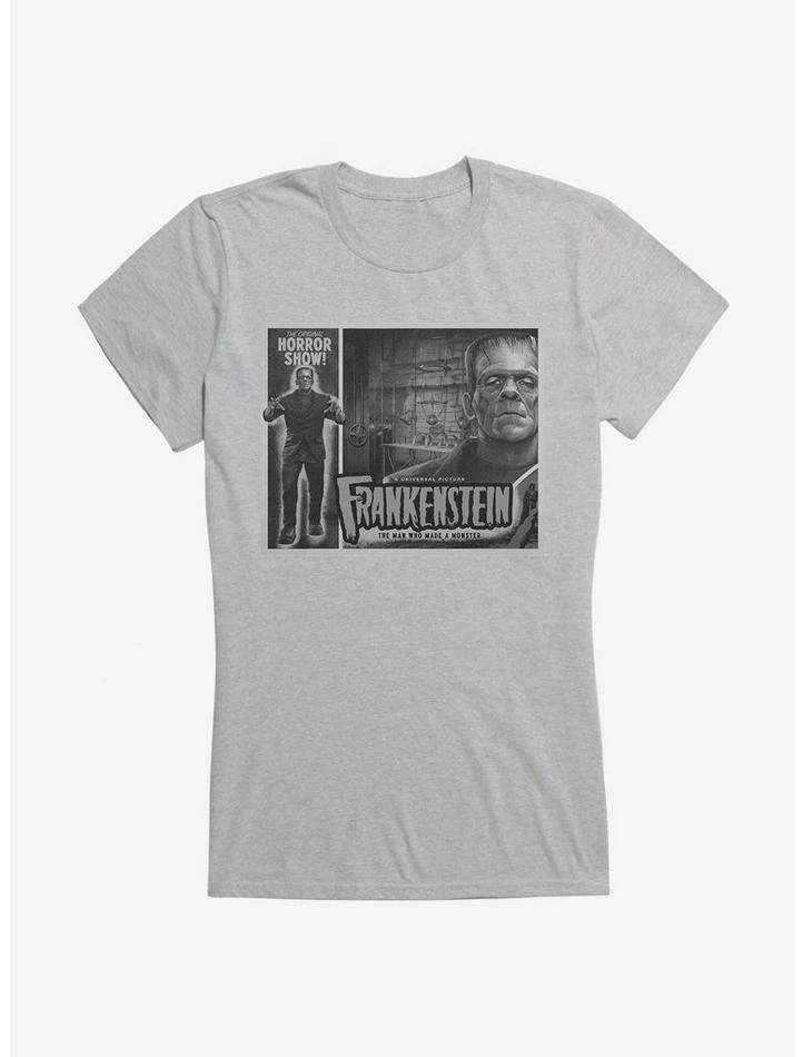 Flash Sale β€οΈ Frankenstein Black & White The Man Who Made A Monster π§ Girls T-Shirt π₯ - Image 5