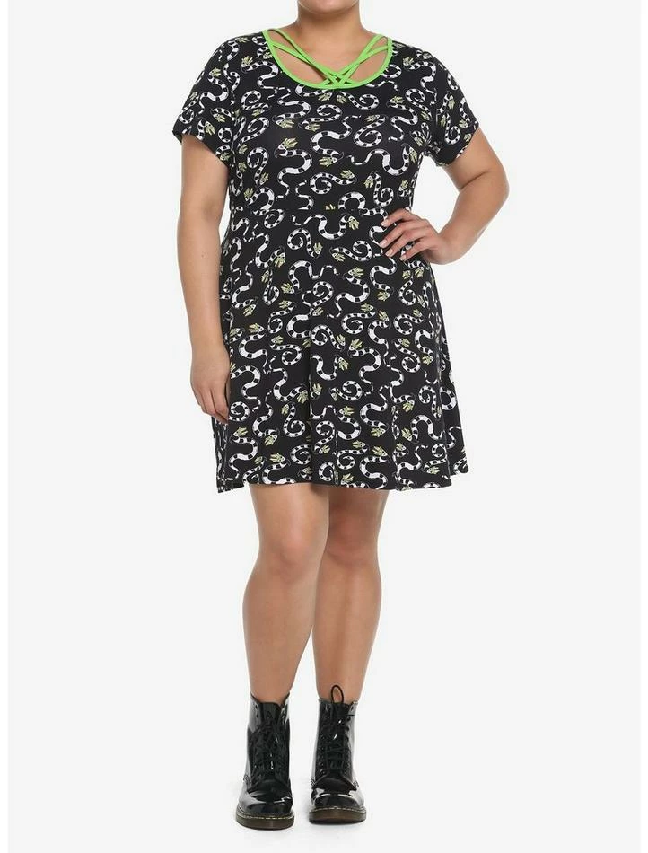 Top 10 βοΈ Beetlejuice Sandworm Skater π Dress Plus Size π - Image 2
