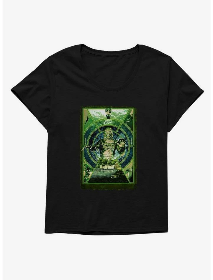 Budget π― Creature From The Black Lagoon Original Horror Show Key Hole π§ Girls T-Shirt Plus Size π₯ - Image 4