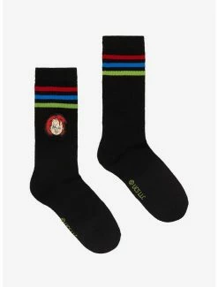 Hot Sale 🎉 Chucky Varsity Stripe Crew 🧦 Socks ❤️