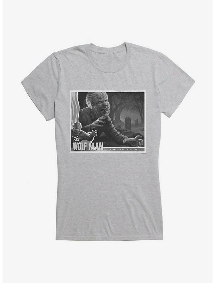 Flash Sale π The Wolf Man Black And White Movie Poster π§ Girls T-Shirt π₯ - Image 5