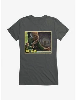 Best Pirce ⌛ The Wolf Man Movie Poster 👧 Girls T-Shirt 🎉
