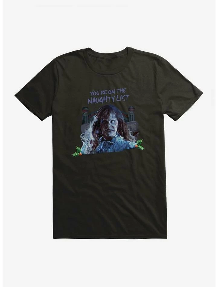 Cheapest ✔️ The Exorcist On The Naughty List T-Shirt 🔥 - Image 2