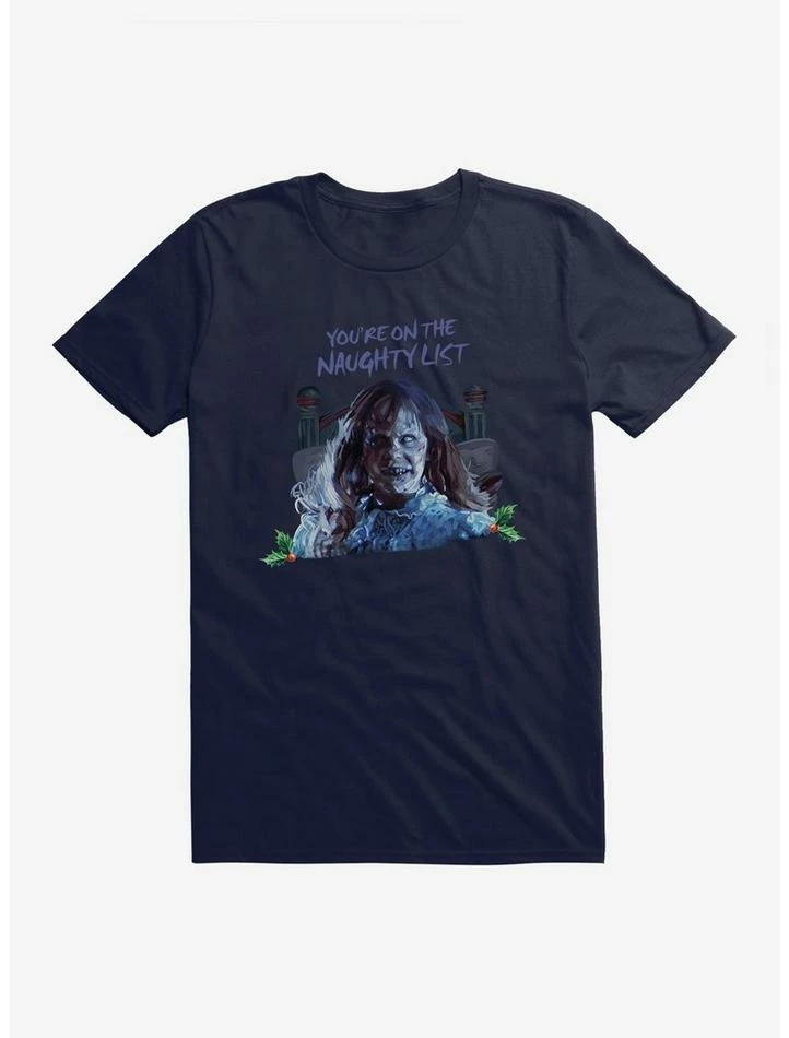 Cheapest ✔️ The Exorcist On The Naughty List T-Shirt 🔥 - Image 5