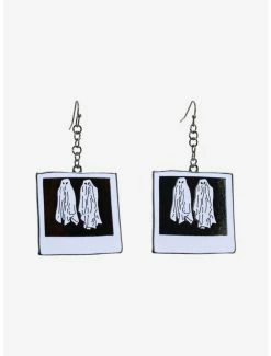 Budget 🔥 Beetlejuice Ghost Photo Drop Earrings 😀