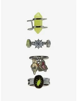 Cheapest 🥰 Beetlejuice Chibi Character Ring Set 🛒