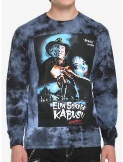 Deals 🥰 A Nightmare On Elm Street Poster Wash Long-Sleeve T-Shirt 🥰