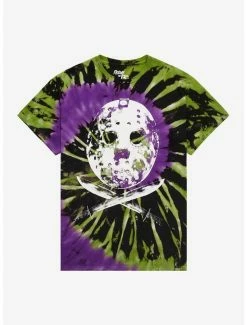 Flash Sale ⌛ Friday The 13th Tie-Dye Boyfriend Fit 👧 Girls T-Shirt 👏
