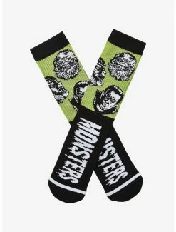 Outlet ✔️ Universal Monsters Faces Crew 🧦 Socks 👍