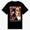 New ❤️ Scream Collage Boyfriend Fit 👧 Girls T-Shirt 🧨