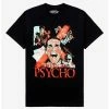 Top 10 ✨ American Psycho Collage Boyfriend Fit 👧 Girls T-Shirt 🤩