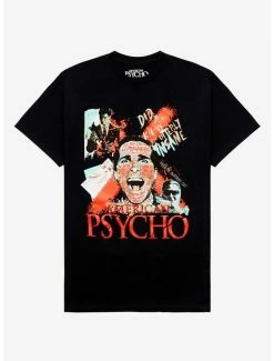 Top 10 ✨ American Psycho Collage Boyfriend Fit 👧 Girls T-Shirt 🤩