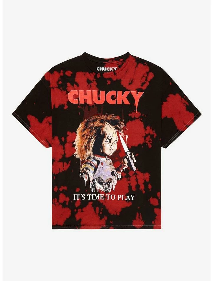 Flash Sale π Child's Play Chucky It's Time To Play Boyfriend Fit π§ Girls T-Shirt Plus Size π