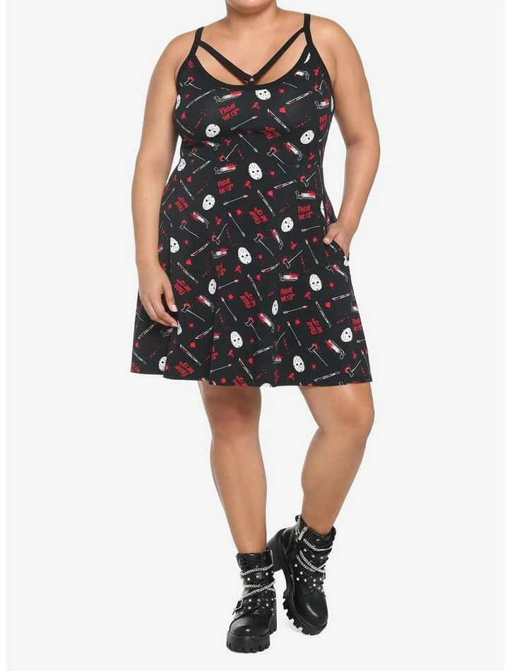 Top 10 βοΈ Friday The 13th Jason Bloody Weapons Strappy π Dress Plus Size π - Image 2