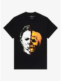 Coupon 🌟 Halloween II Pumpkin Split T-Shirt 🛒