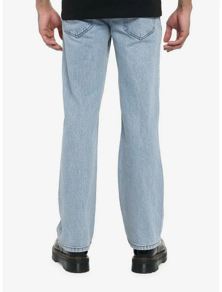 Coupon 🛒 Friday The 13th Jason Voorhees Mask Straight Leg 👖 Jeans 👍 - Image 2