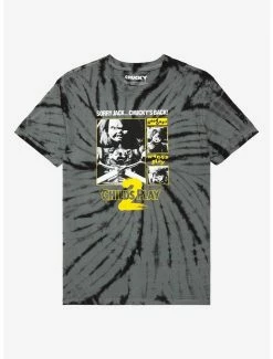 Top 10 🌟 Child's Play 2 Chucky Tie-Dye Boyfriend Fit 👧 Girls T-Shirt ⌛