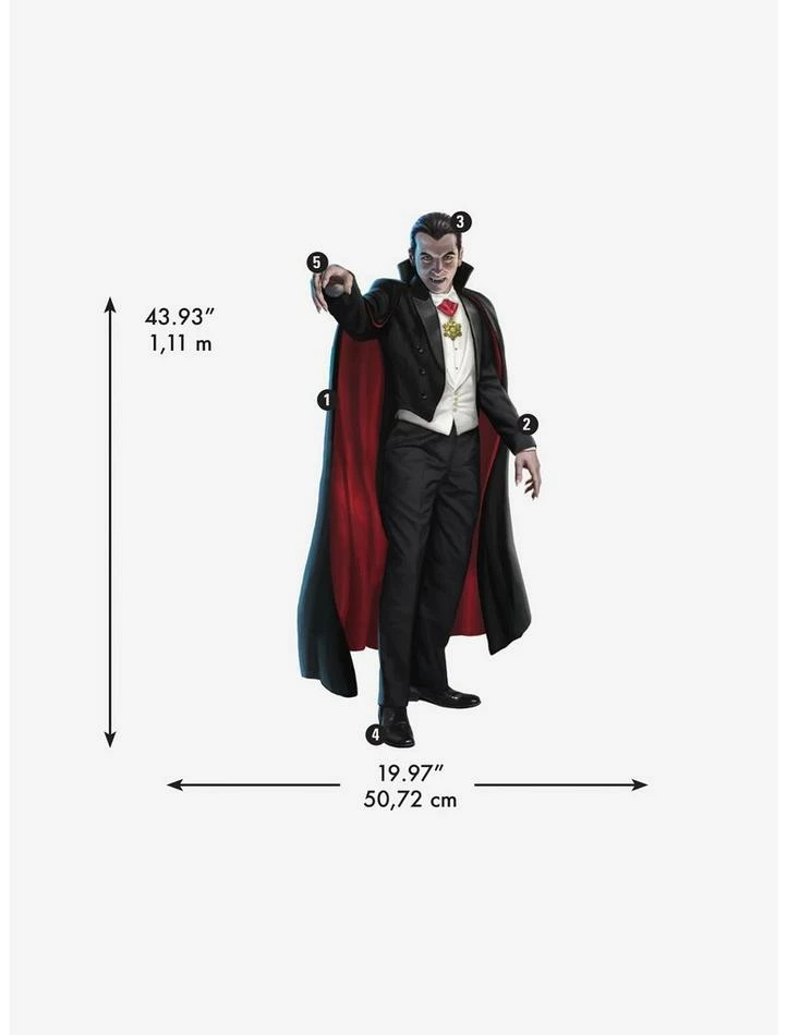 Flash Sale π₯° Universal Monsters Dracula Giant Peel & Stick Wall Decals π€© - Image 2