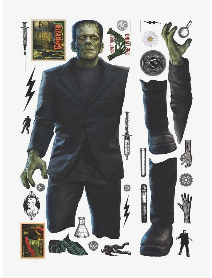 Budget π Universal Monsters Frankenstein Giant Peel & Stick Wall Decals π