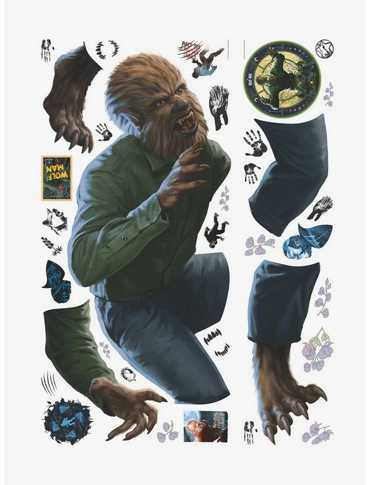 Best deal β¨ Universal Monsters The Wolfman Giant Peel & Stick Wall Decals π₯°