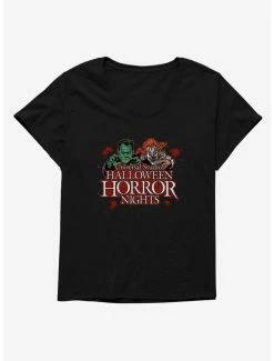 Best Sale 😉 Halloween Horror Nights Classic Monsters 👧 Girls T-Shirt Plus Size 🌟