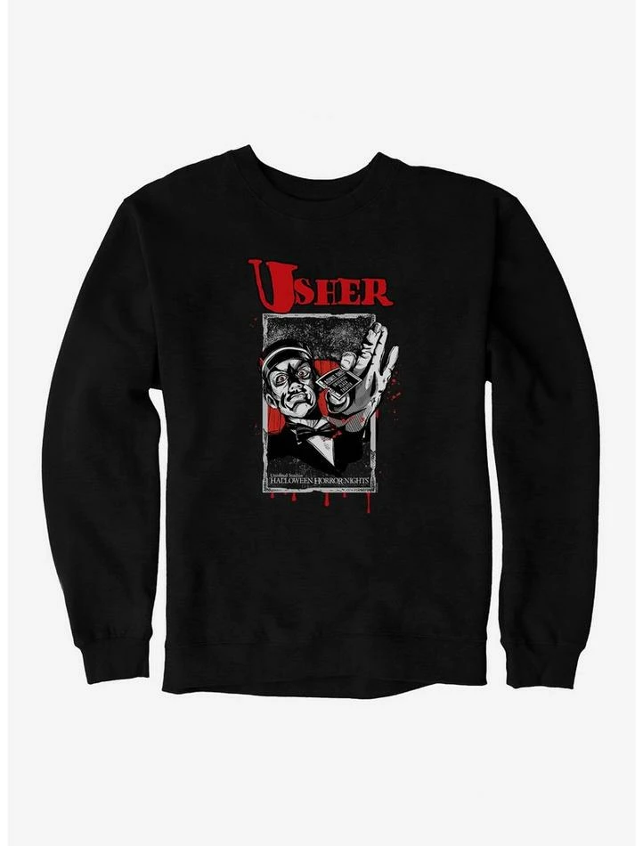 Buy 🥰 Halloween Horror Nights Usher Sweatshirt 🎉