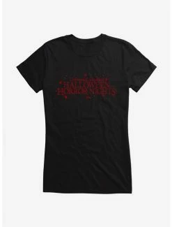Best Sale 👍 Halloween Horror Nights Logo 👧 Girls T-Shirt 🥰