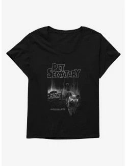 Hot Sale 🧨 Pet Sematary Church The Cat 👧 Girls T-Shirt Plus Size 🧨